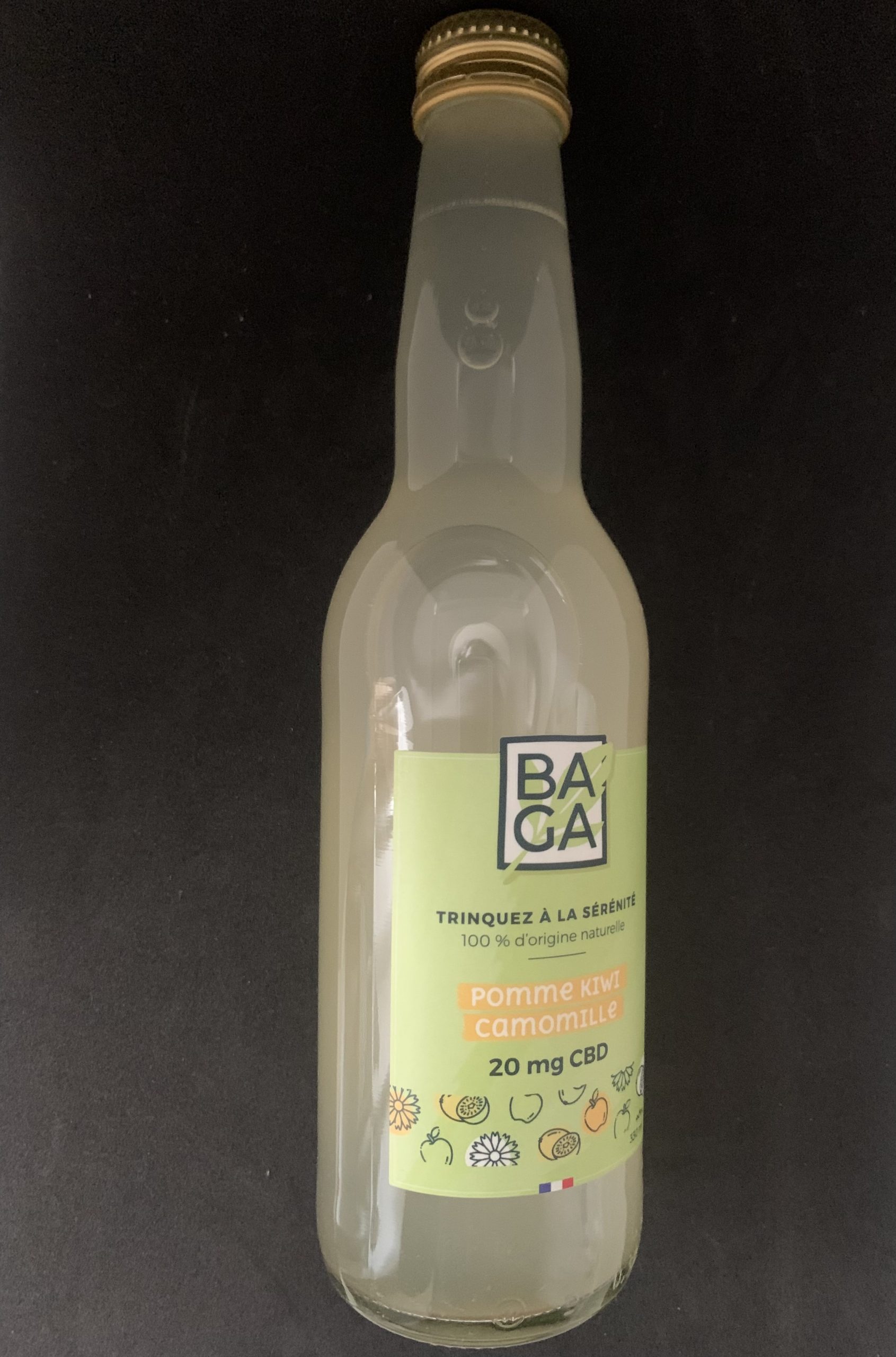 Boisson au CBD Pomme-Kiwi&camomille